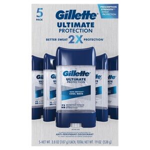 Gillette Ultimate Protection Deodorant 5-Pack